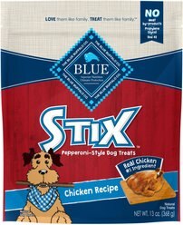Blue Buffalo Blue Stix Chicken Recipe Pepperoni-Style Dog Treats, 13-oz bag