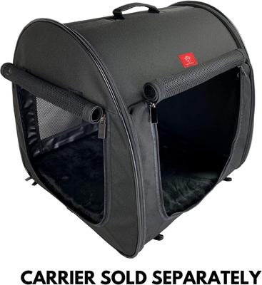 Show full view: One for Pets 2019 Portable Kennel Faux Fur Replacement Mat, Black slide 3 of 3