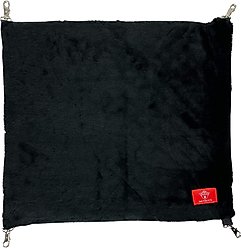 One for Pets 2019 Portable Kennel Faux Fur Hammock Dog & Cat Kennel Accessory, Black