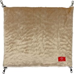 One for Pets 2019 Portable Kennel Faux Fur Hammock Dog & Cat Kennel Accessory, Cream