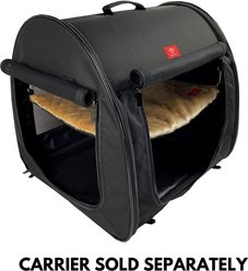 One for Pets 2019 Portable Kennel Faux Fur Hammock Dog & Cat Kennel Accessory, Cream slide 2 of 2