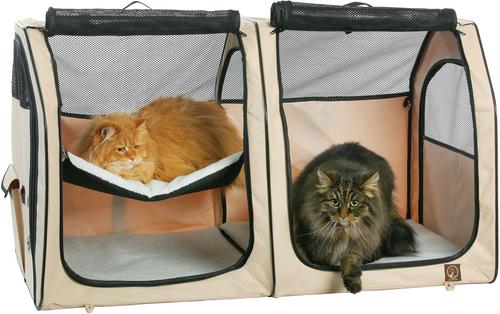 Show full view: One for Pets Cat Show House Sherpa Add-on Hammock, Black slide 2 of 3