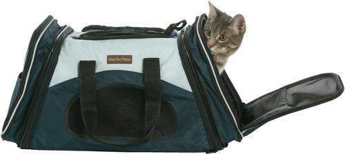 Show full view: One for Pets "The One" Expandable Bag Dog & Cat Carrier, Olive, Large slide 4 of 5