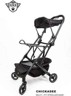 Show full view: One for Pets Chickadee Multi-Fit Dog & Cat Stroller, Black slide 2 of 5