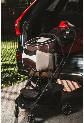 Show full view: One for Pets Chickadee Multi-Fit Dog & Cat Stroller, Black slide 4 of 5