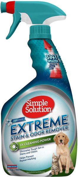 Simple Solution Extreme Spring Breeze Pet Stain & Odor Remover, 32-oz spray bottle slide 1 of 8
