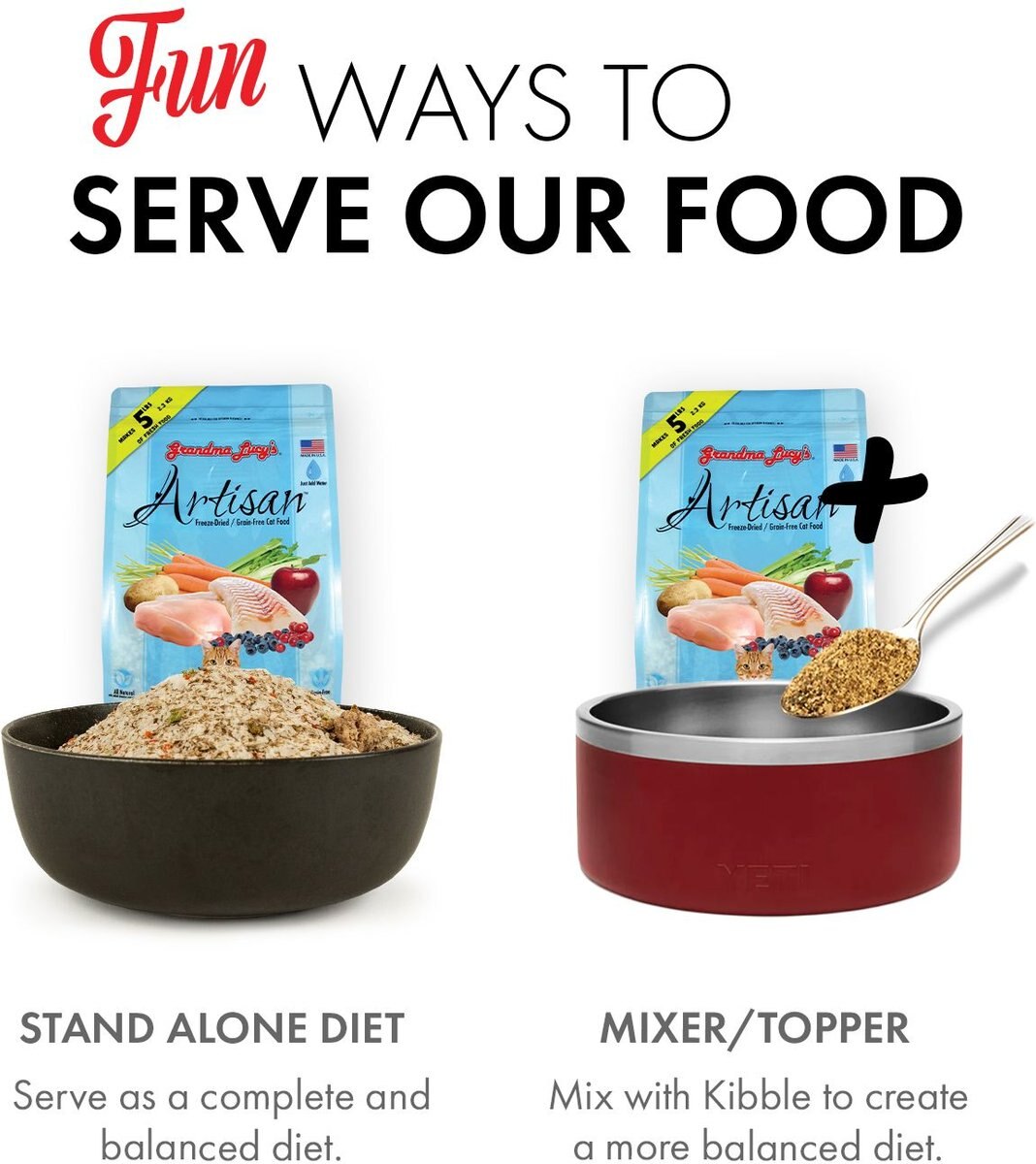 GRANDMA LUCY'S Artisan GrainFree Chicken & Fish FreezeDried Cat Food