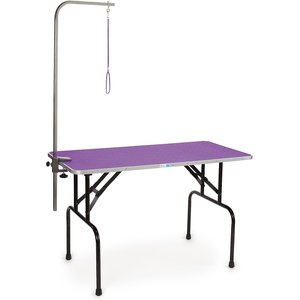Master Equipment Dog Grooming Table with Arm, Purple, 48-inch