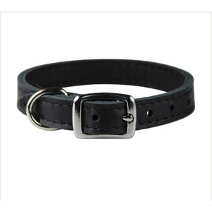OmniPet Signature Leather Dog Collar, Black, 14-in