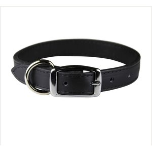 OmniPet Signature Leather Dog Collar, Black, 18-in