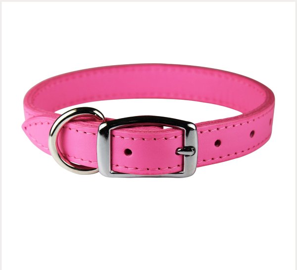 OmniPet Signature Leather Dog Collar, Pink, 18-in slide 1 of 6