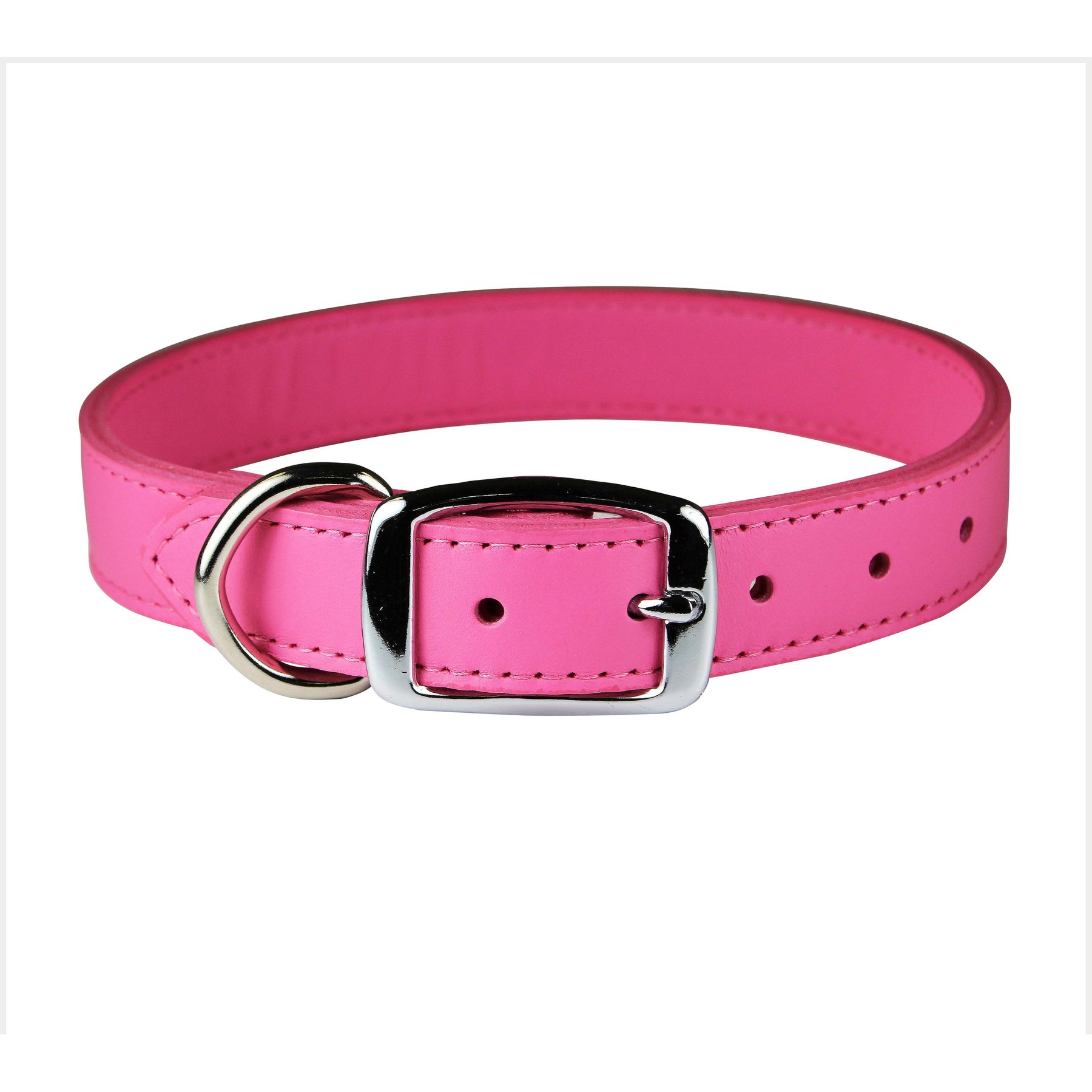 OMNIPET Signature Leather Dog Collar, Pink, 22-in - Chewy.com