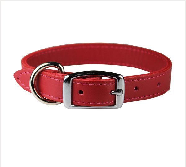 OmniPet Signature Leather Dog Collar, Red, 16-in slide 1 of 4