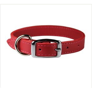 OmniPet Signature Leather Dog Collar, Red, 20-in