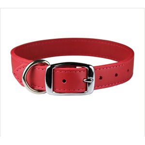 OmniPet Signature Leather Dog Collar, Red, 22-in