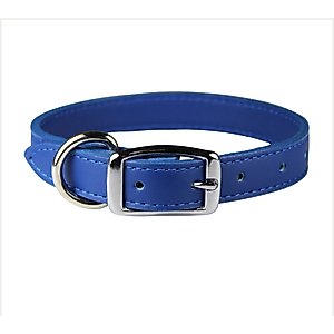 OmniPet Signature Leather Dog Collar, Blue, 20-in