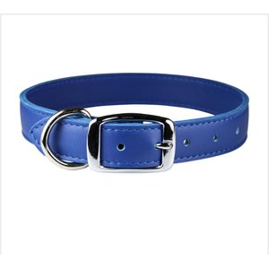 OmniPet Signature Leather Dog Collar, Blue, 24-in