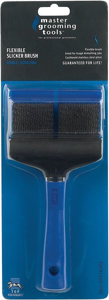 Master Grooming Tools Double Flexible Dog & Cat Slicker Brush, Extra Firm slide 1 of 3