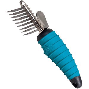 Master Grooming Tools Ergonomic Dog & Cat Dematting Comb, 9 blade