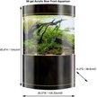 Penn-Plax Water World Betta Bow Front Aquarium Tank Kit, 0.7-gal