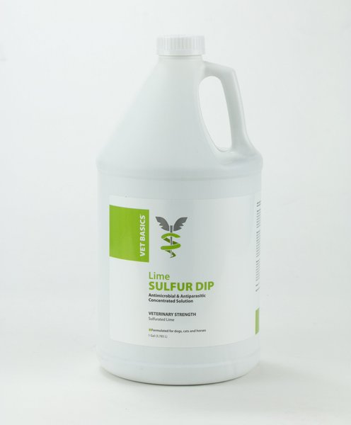 Vet Basics Lime Sulfur Dip Antimicrobial for Dogs, Cats & Horses, 1-gal bottle slide 1 of 6