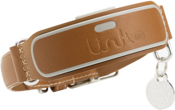 Discontinued LINK AKC GPS Activity Monitor Smart Collar Hask Brown Small Chewy