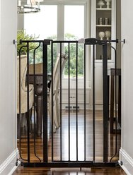 Regalo Pet Products Easy Step Extra Tall Walk-Through Dog Gate, Black