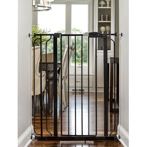 Regalo Pet Products Easy Step Extra Tall Walk-Through Dog Gate, Black
