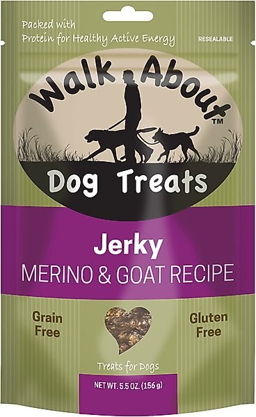 Walk About Lamb & Goat Grain-Free Jerky Dog Treats, 5.5-oz bag slide 1 of 3
