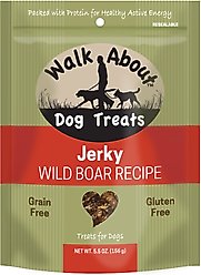Walk About Wild Boar with Apple Grain-Free Jerky Dog Treats, 5.5-oz bag