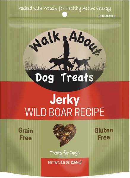Walk About Wild Boar with Apple Grain-Free Jerky Dog Treats, 5.5-oz bag slide 1 of 4