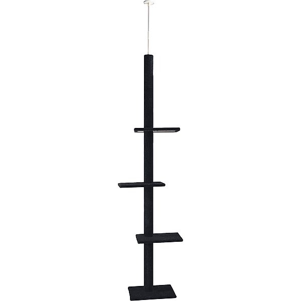 CAT CRAFT FloortoCeiling Carpet Cat Tree, Charcoal