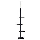 Cat Craft Floor-to-Ceiling Carpet Cat Tree, Charcoal