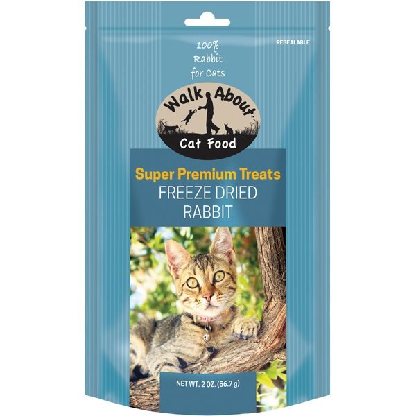 Out of Stock WALK ABOUT GrainFree FreezeDried Rabbit Cat Treats, 2