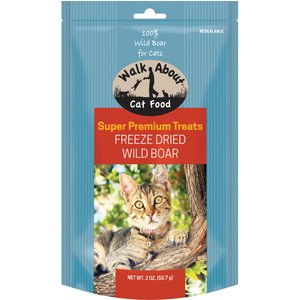 Walk About Grain-Free Freeze Dried Wild Boar Cat Treats, 2-oz bag