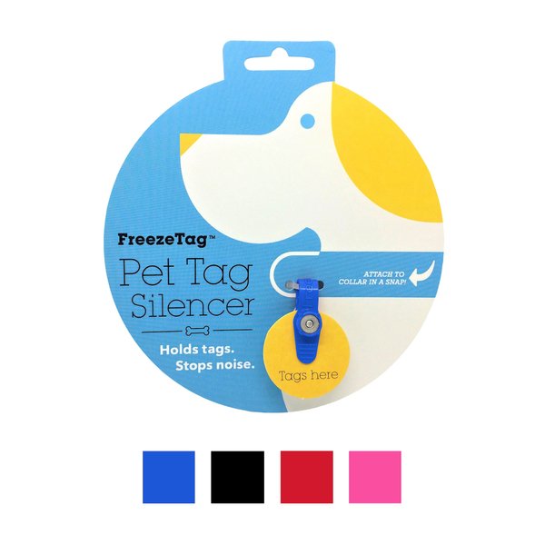 FreezeTag Pet Tag Holder, Blue slide 1 of 8