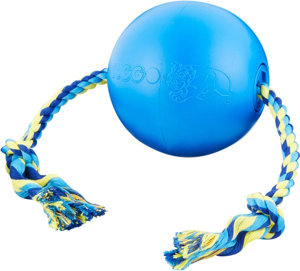 Tuggo Water-Weighted Ball & Rope Dog Toy, Small, Blue slide 1 of 6