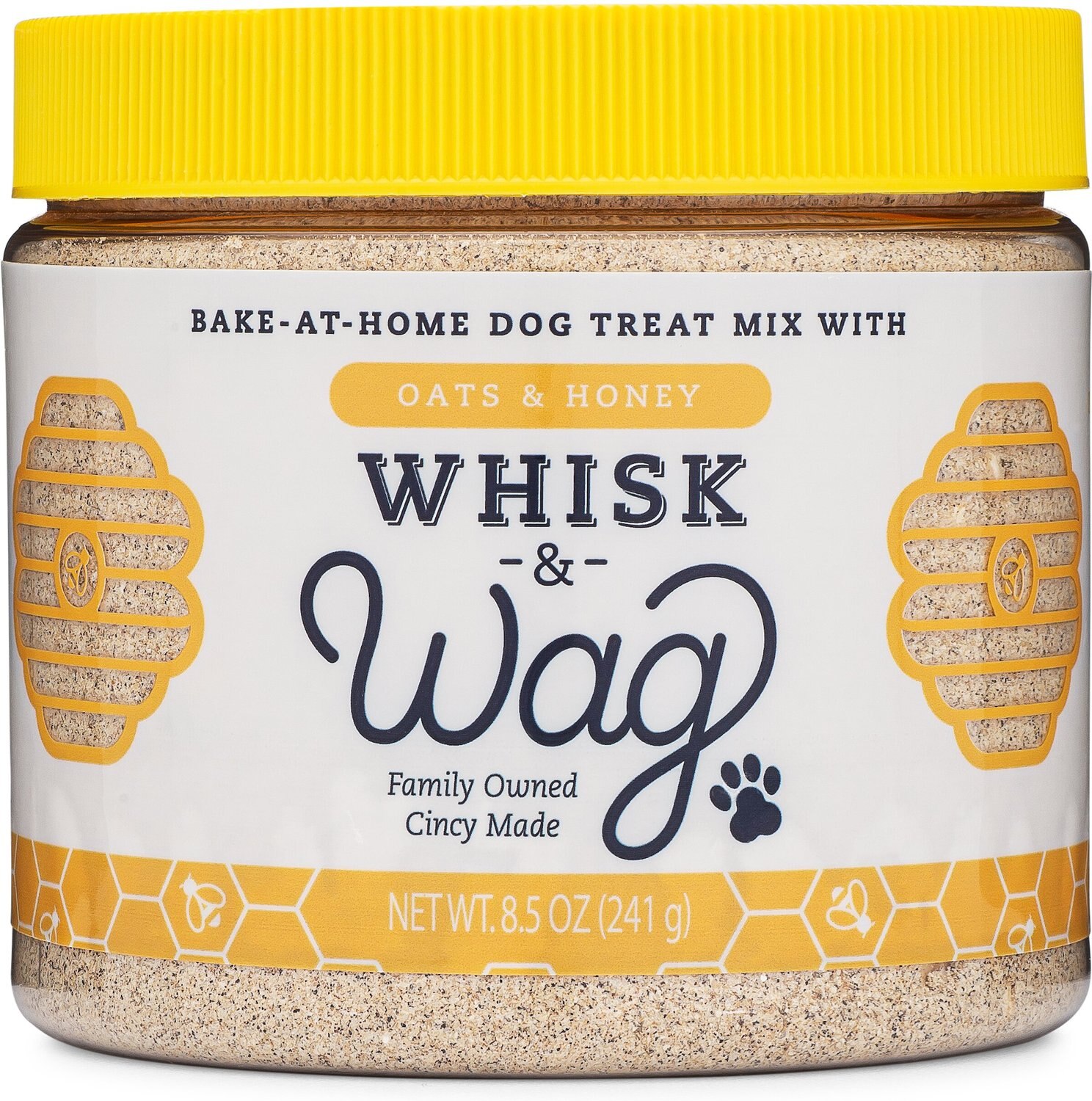 WHISK & WAG Honey & Oats Dog Treat Mix, 8.5oz jar