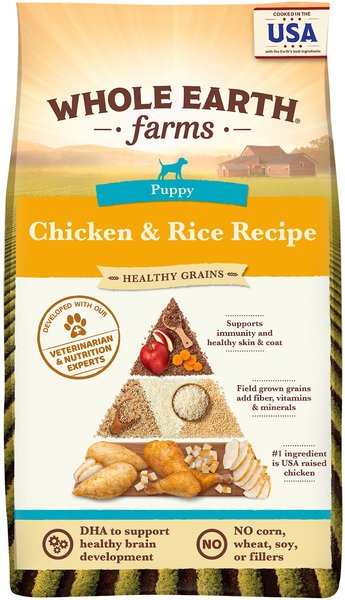 Whole Earth Farms Puppy Recipe Dry Dog Food, 4-lb bag slide 1 of 9