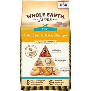 Whole Earth Farms Puppy Recipe Dry Dog Food, 4-lb bag