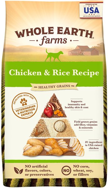 Whole Earth Farms Adult Recipe Dry Dog Food, 25-lb bag slide 1 of 9