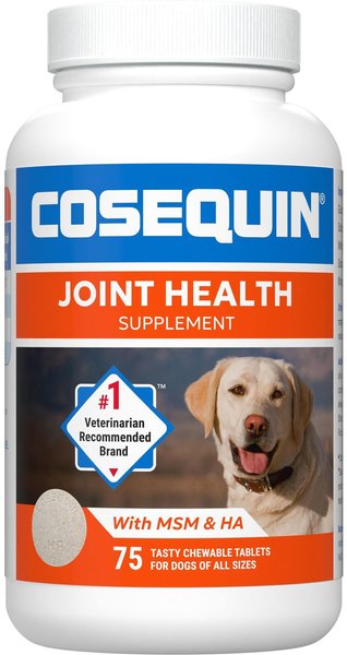 Nutramax Cosequin Maximum Strength Chewable Tablet Joint Health Supplement for Dogs, 75 count slide 1 of 10