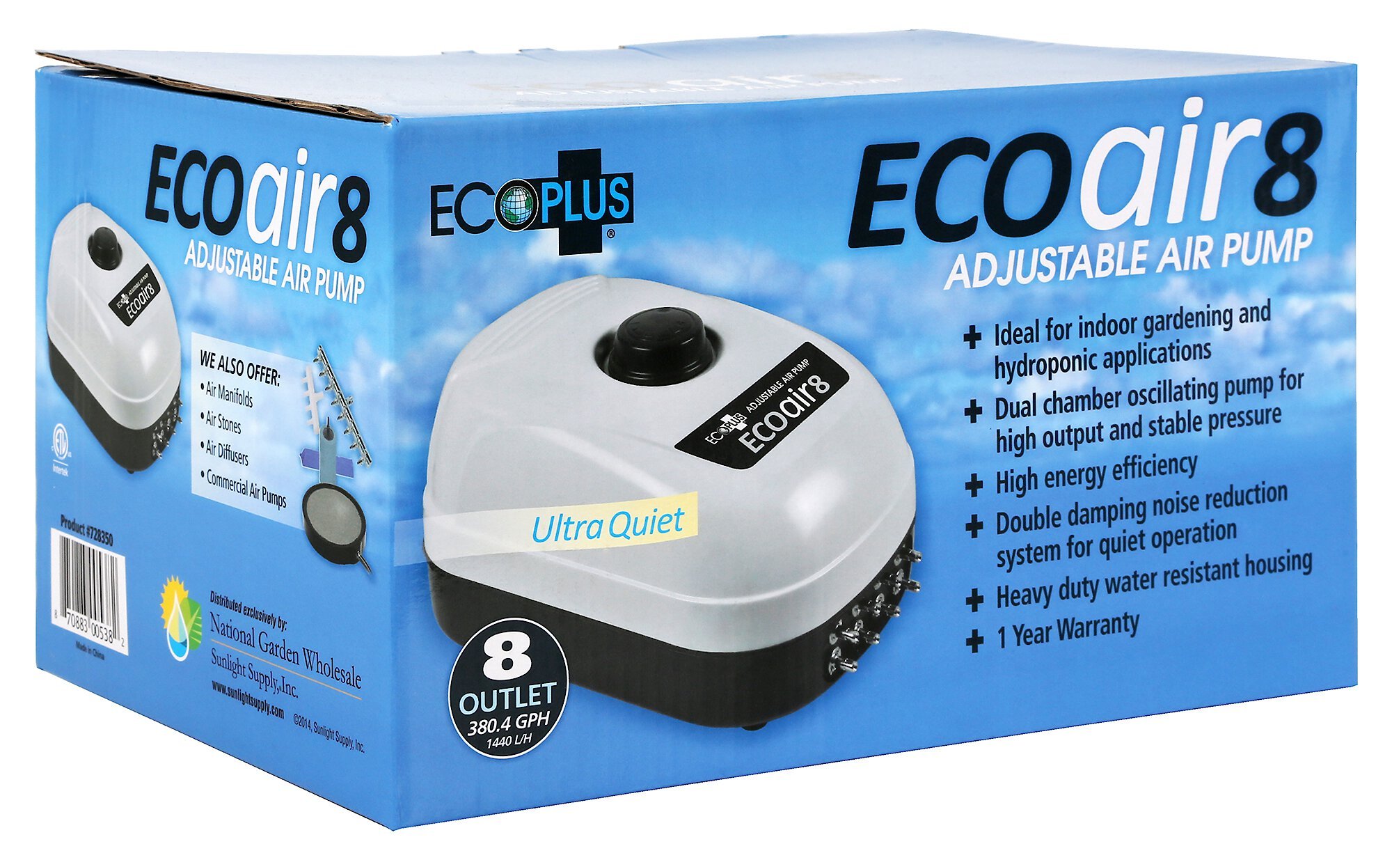 How many gallons of water can you use this air pump with? 10, 50 or