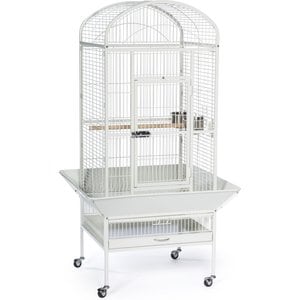 Prevue Pet Products Dome Top Bird Cage, Medium, Chalk White