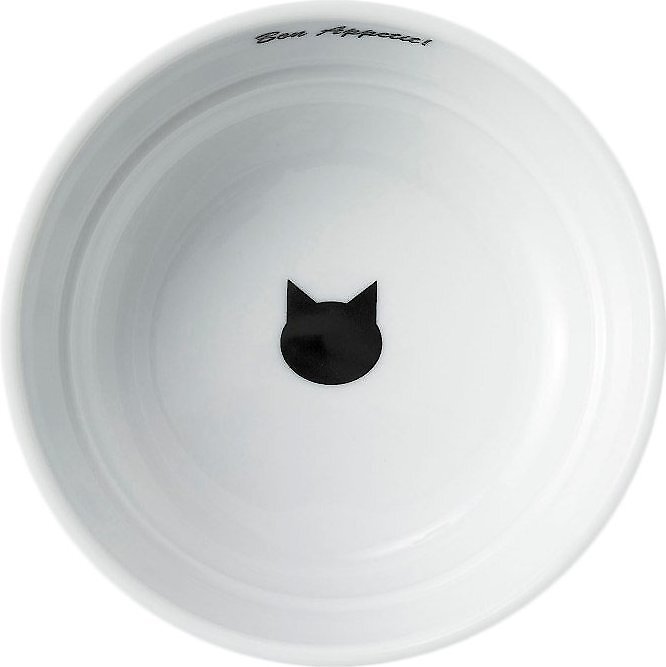 NECOICHI NonSkid Ceramic Cat Food Bowl, Polka Dot, 1cup
