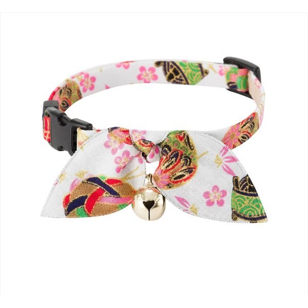 Necoichi Meowy Christmas Cotton Breakaway Cat Collar with Bell