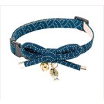 NECOICHI Zen Gold Fish Charm Cotton Breakaway Cat Collar with Bell ...