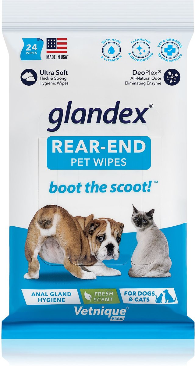 VETNIQUE LABS Glandex Wipes Cleansing Deodorizing Anal Gland