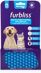 Vetnique Labs Furbliss Pet Brush for Short Hair Grooming, Deshedding, Massaging & Bathing Dog & Cat Brush slide 2 of 8