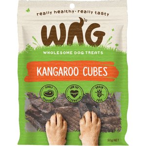 WAG Kangaroo Cubes Grain-Free Dog Treats, 1.76-oz bag